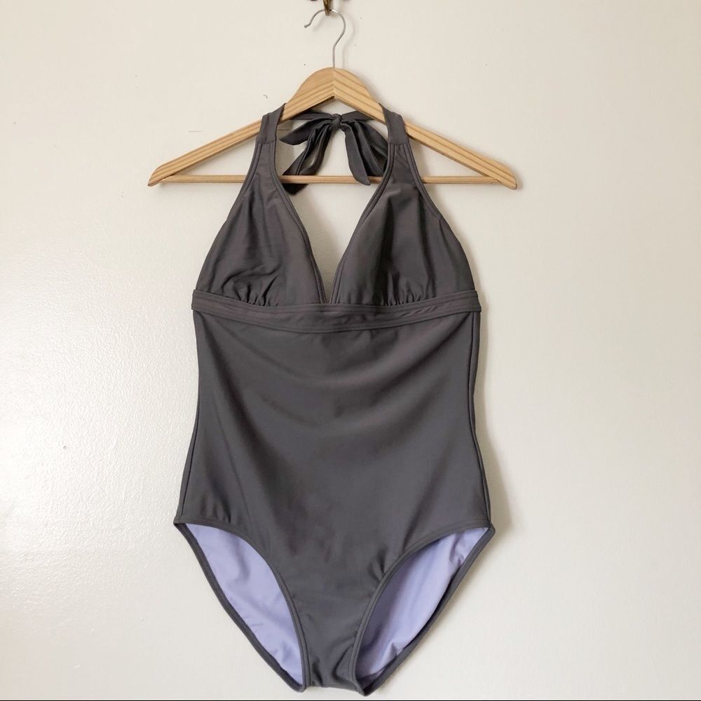 Prana lavender Halter One piece swimsuit